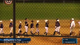 Montgomery SE Blue vs Troy (2nd of 2 videos) - 'O'Zone State Tourney - July 12, 2019