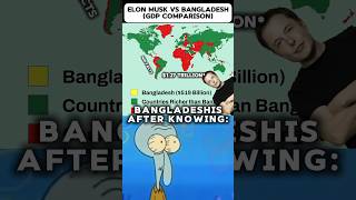 Bangladesh vs Elon Musk 🤯 One Man vs An Entire Country! 🇧🇩💰 #shorts #geography #countries