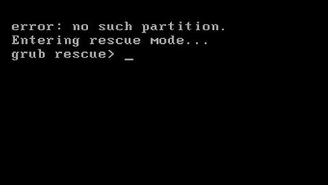 How to Fix Grub Error: No Such Partition. Entering Rescue Mode. Grub Rescue