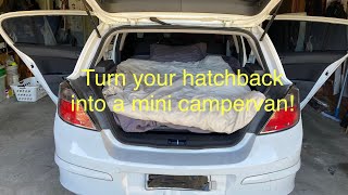 Turn your hatchback into a mini campervan