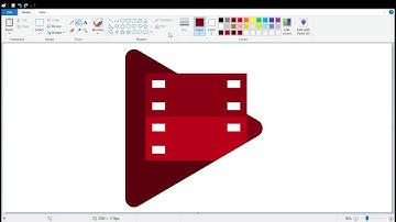 How to draw the Google Play Movies logo using MS Paint | How to draw on your computer