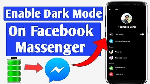 How To Enable Dark Mode On Facebook Messenger App For Android & Iphone-2020