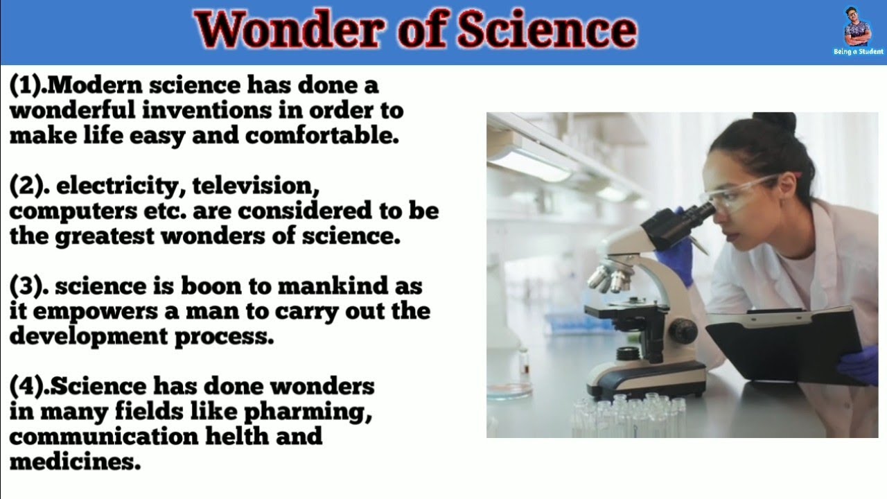 Wonder of science essay writing in English || write an essay on wonders ...