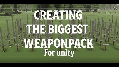 Creating Thousands of Weapons: Maya Unity! #1