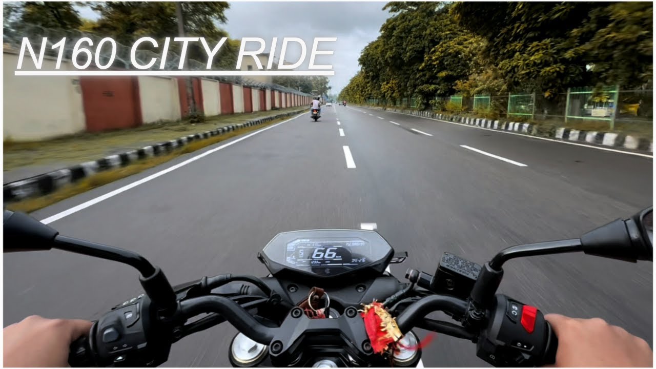 Pulsar N160 2025 (USD Fork) | City Ride POV | No Music, Just Bike & Wind