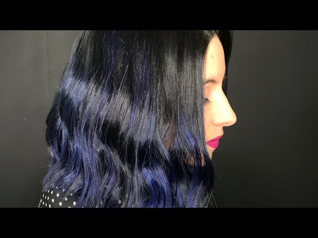 Hair transformation Dark Blue | Matrix SoColor Cult - YouTube
