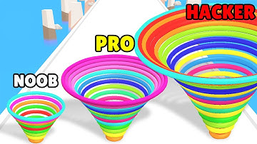 NOOB vs PRO vs HACKER in Circles Runner