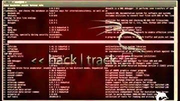 Backtrack manual - How to show all available tools on Backtrack5