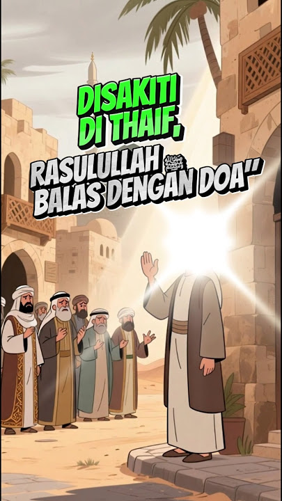Dilempari Batu di Thaif, Tapi Rasulullah ﷺ Justru Mendoakan Mereka...