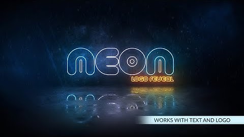 Neon Storm Logo After Effects Templates