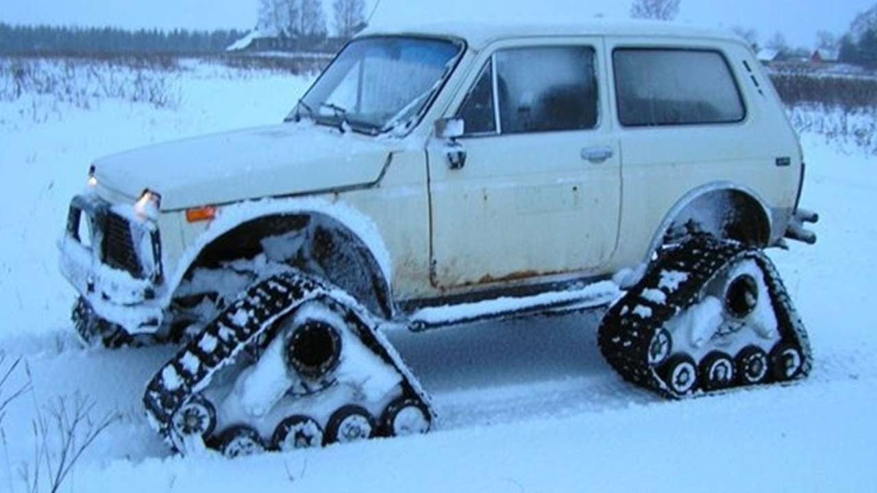 Нива на гусеницах видео