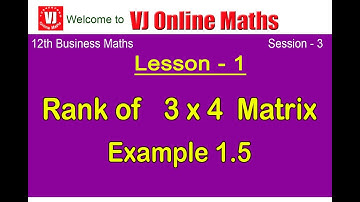 Lesson 1 - Session 3 - 12th Business Maths -  Application of Matrices and Determinants - SVGHSS