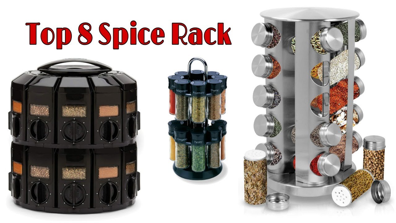 Top 8 Spice Rack, Spice Rack Auto Measure Carousel Professional Series,  Kitchen