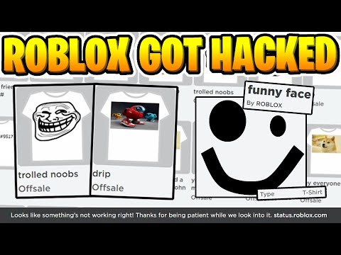 Roblox Got Hacked A Hacker Uploaded T Shirts On Roblox S Account Youtube - roblox shirt won't load
