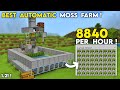 BEST AUTOMATIC MOSS FARM EVER!! (8840 Moss Block/Hour) in Minecraft Bedrock 1.21