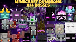 Minecraft Dungeons - All Bosses (Updated - All DLCs)
