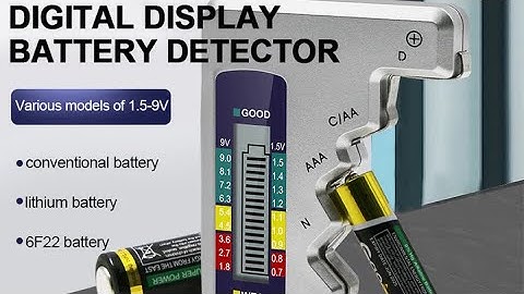 UNIVERSAL DIGITAL BATTERY TESTER LCD AA AAA 9V 1.5V @Shopatronics