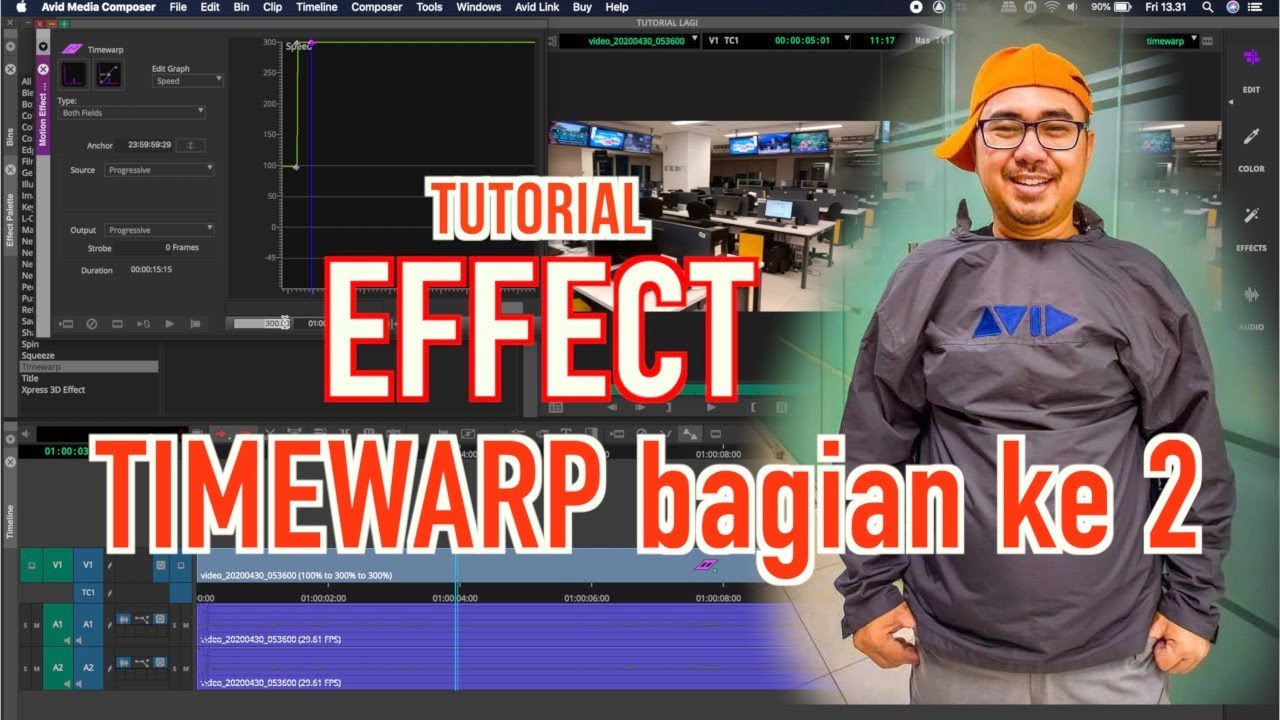 BASIC | TUTORIAL AVID MEDIA COMPOSER | EFFECT TIMEWARP BAG. 2 - YouTube