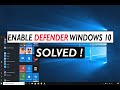 How to Enable Windows Defender in Windows 10 - Turn on Windows Defender