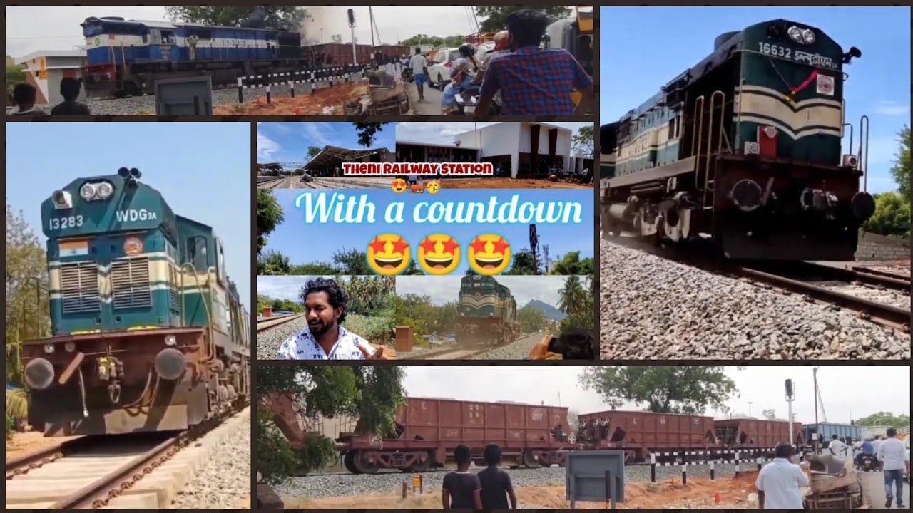 Theni Railway🤩🚆🥳 Memories 😇😇😇 Madurai to Theni Train Inspection and Testing Part-1😍😍😍