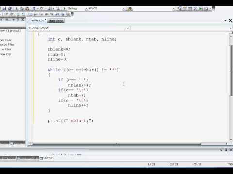 How to count number of blank tab line in C programming - YouTube