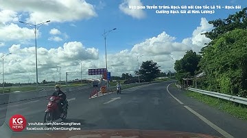 Cảnh báo xe chạy ngược chiều tại nút giao Tuyến tránh Rạch Giá với Cao tốc Lộ Tẻ - Rạch Sỏi