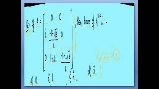 GATE 2009 (LINEAR ALGEBRA) (PART 1) || TRACE OF MATRIX