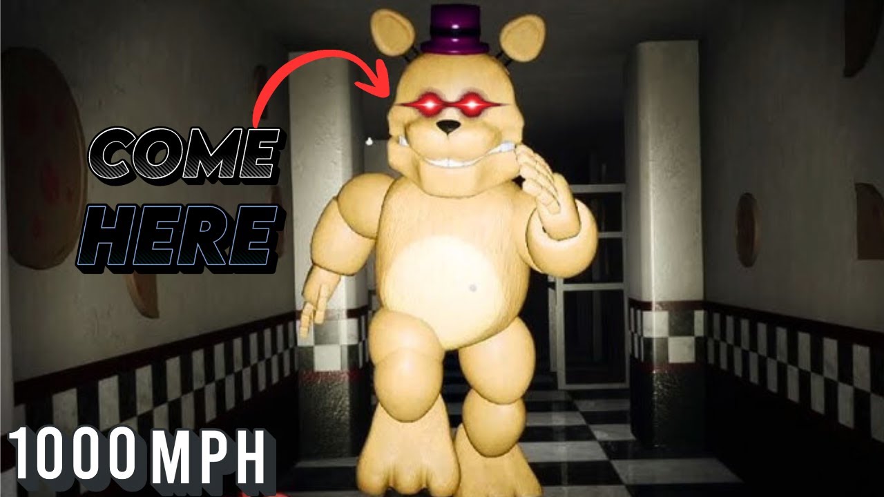 Fredbear is Running 1000mph in this FNAF Free Roam Game - YouTube