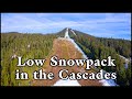 Low snowpack in the oregon cascades winter 20232024