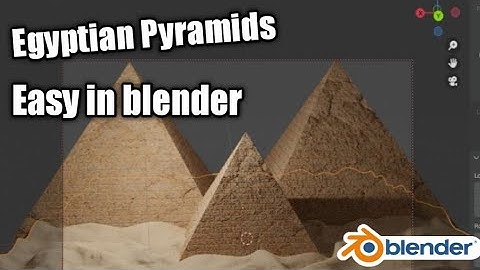 How To Make Egyptian Pyramids In Blender Easy