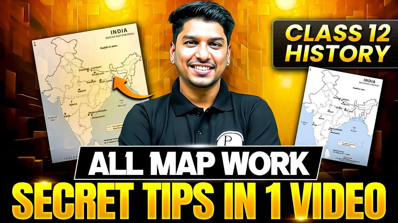Class 12 History- Complete MAPS In One Shot | Tricks For Board Exam