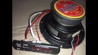 If you install an mp3 module into a passive speaker, will it produce sound?