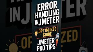 Error Handling in JMeter #jmeter #performancetesting #softwaretesting #loadtesting #technology #tech