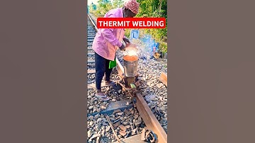 Thermit Welding #thermitwelding #railjoint #welding #railtrack ##railroad #thermit #heatingrail