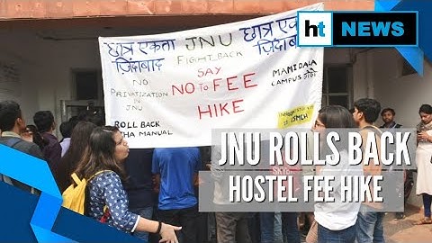 After protests, JNU announces roll-back of hike in hostel fees