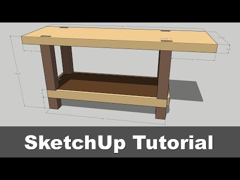 sketchup tutorial woodworking workbench