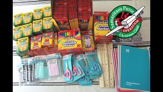 Operation Christmas Child | School Supplies Haul | Walmart \& Staples | Back to School Sales