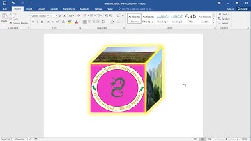 How to make 3D Cube Picture in Word using shapes