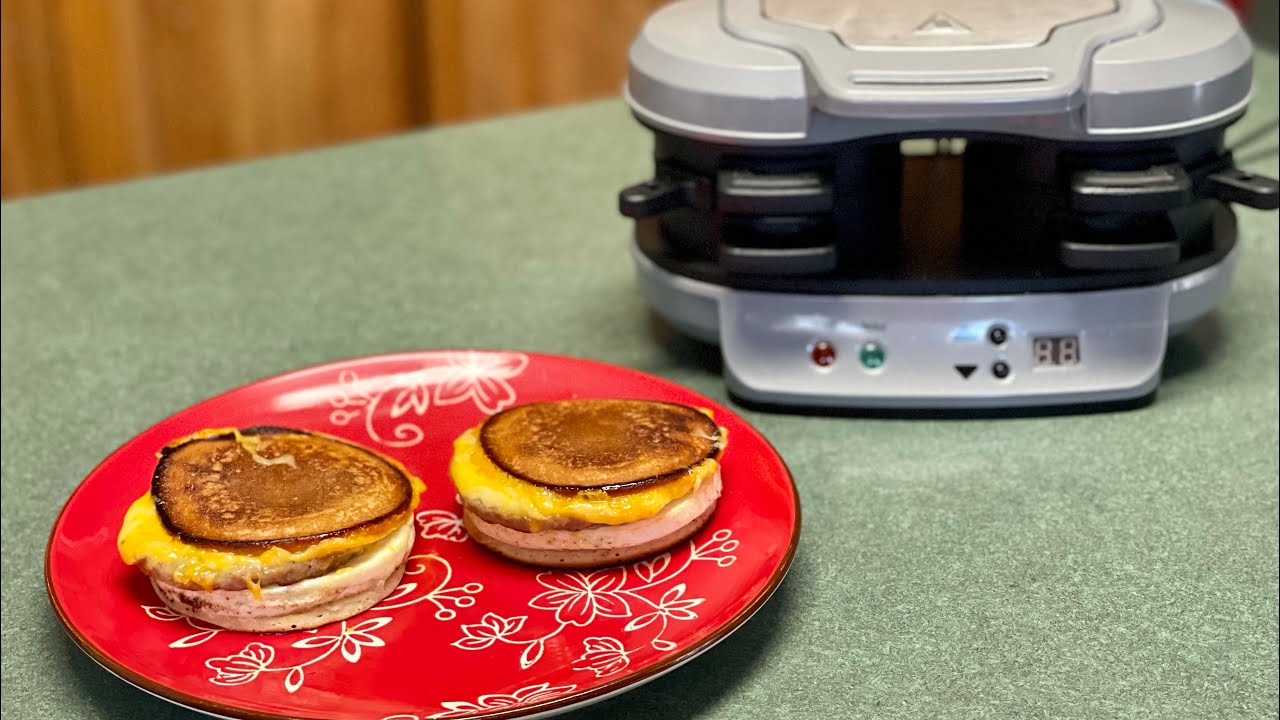 McGriddle Copycat Hamilton Beach Breakfast Sandwich Maker YouTube