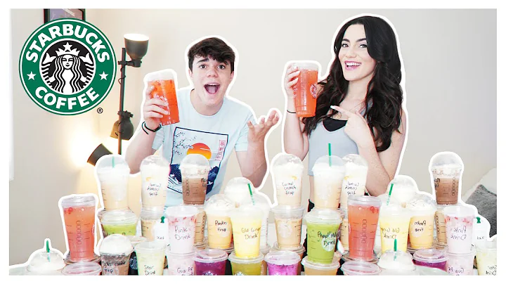 We TRIED Every DRINK On The STARBUCKS MENU**CRAZY*...