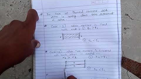 Calculation Of Thermal Stresses When alpha value is different for Parallel & Series Cases
