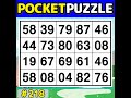 【Pocket Puzzle】 Easy and fun brain training! 《Number Search|Brain training》 #218