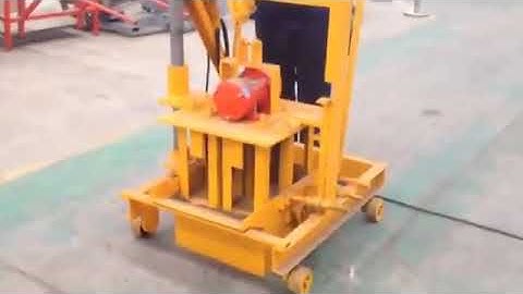 QT40-3C small mobile concrete block machine