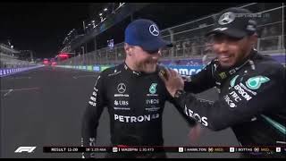 Lewis Hamilton and Valtteri Bottas BROMANTIC Moment | F1 Saudi Arabian GP 2021 Post-Qualifying