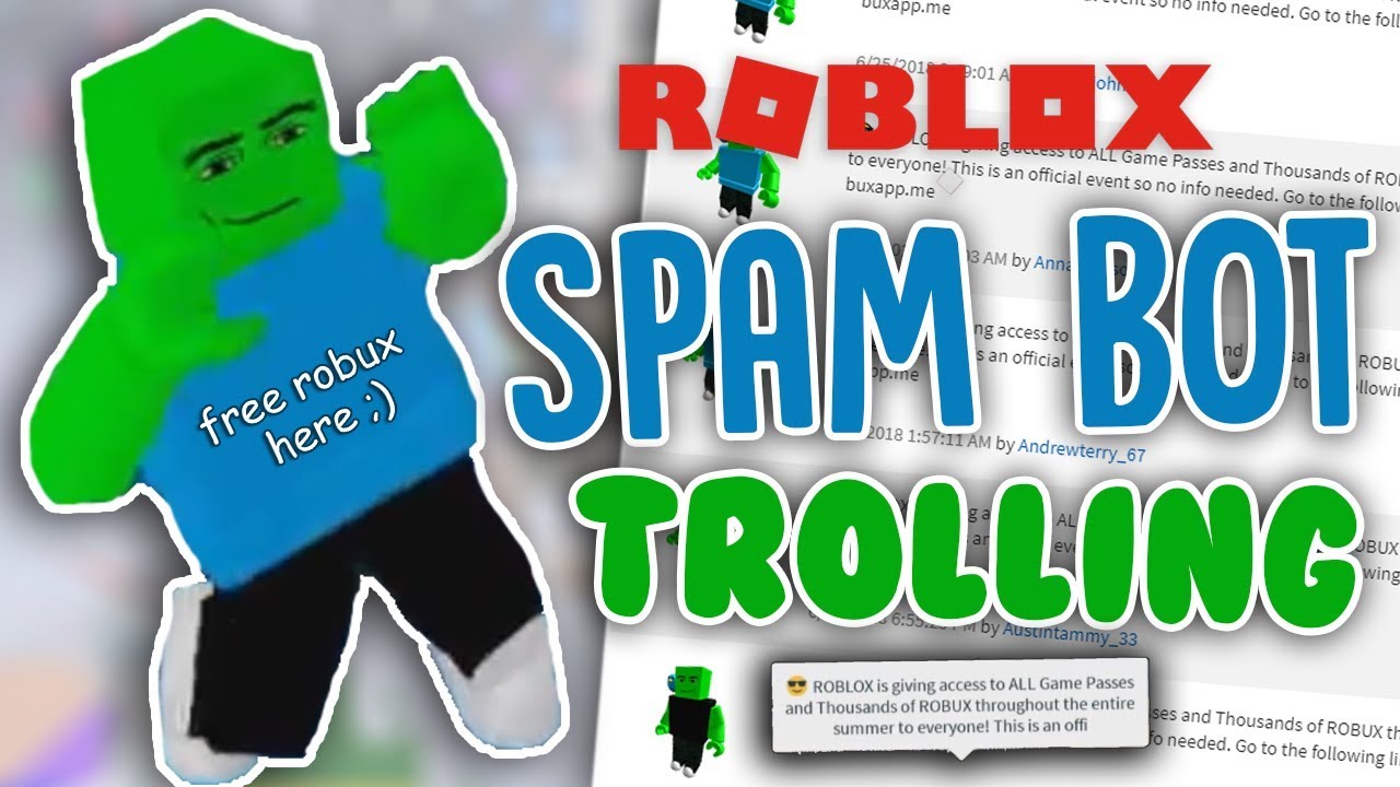 Roblox Spam Bot Trolling - roblox bots spam