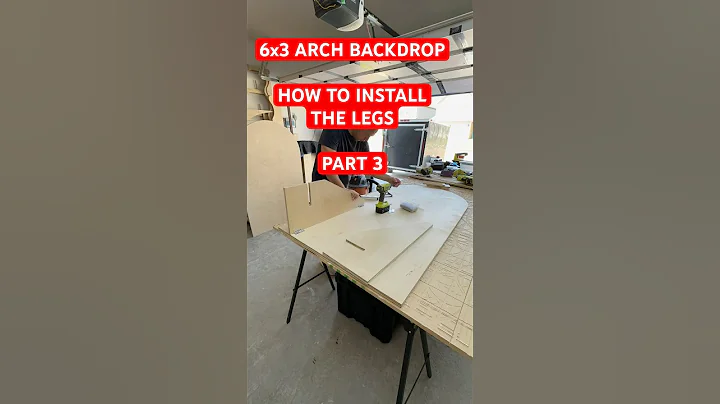 DIY Arch Backdrop Part 3: How to Install the Legs + Pro Tips 💪✨