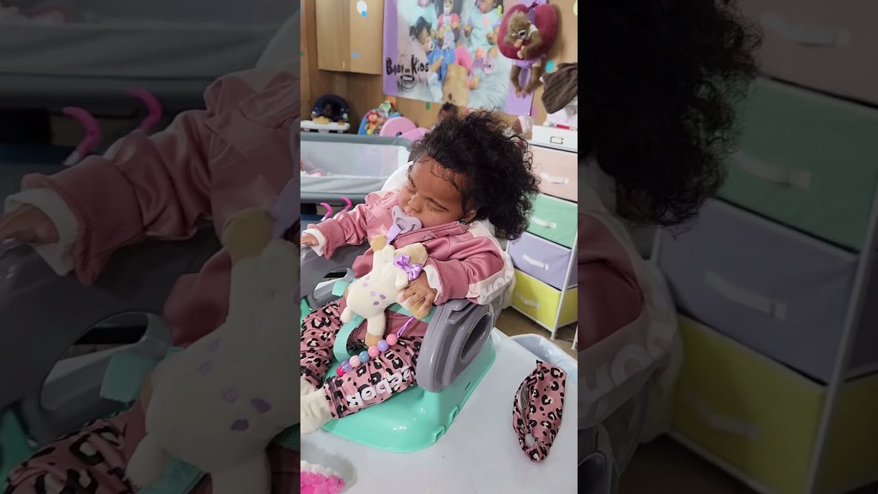 Reborn baby girl aero hair done