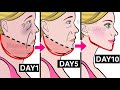 Get Rid Of DOUBLE CHIN &amp; FACE FAT🔥 10 MIN Routine to Slim Down Your Face, Jawline