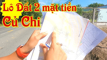 Hà Huế Review, Lô Đất 2 Mặt Tiền, xã Nhuận Đức, Củ Chi. Tiện kinh doanh buôn bán.