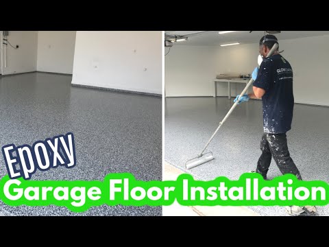 Epoxy Flooring Installation Process Garage Floor Coating Install